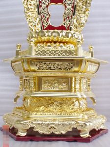 金箔押し仏像修復