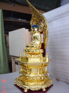 金箔押し仏像修復
