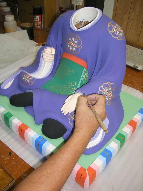 彩色仏像修復